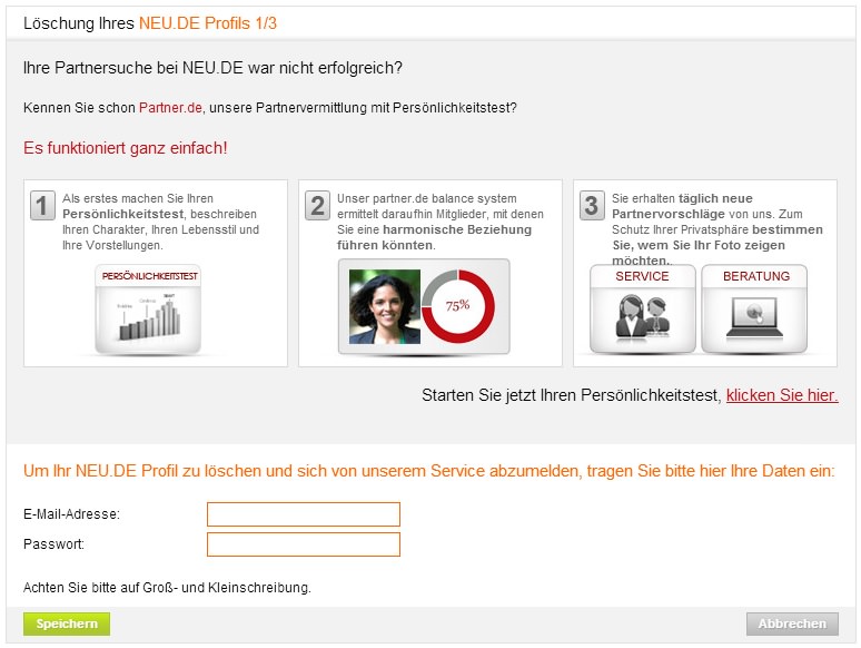 Parship profil löschen premium mitgliedschaft