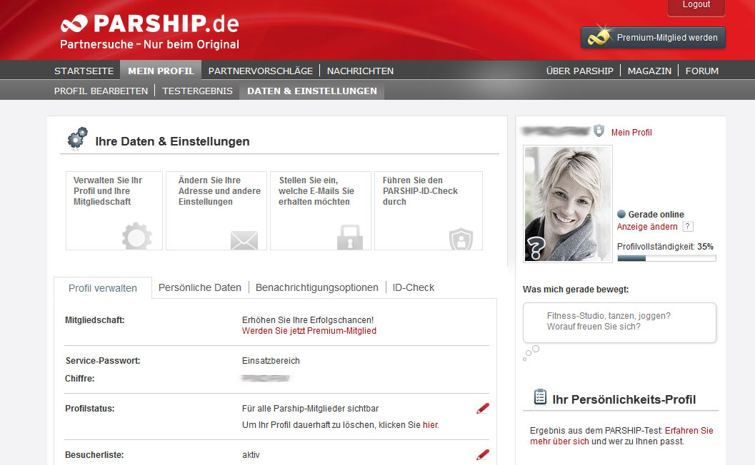Mitgliedsnummer parship Mitgliedsnummer parship