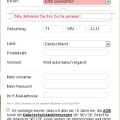 Anmeldeformular ausfüllen!